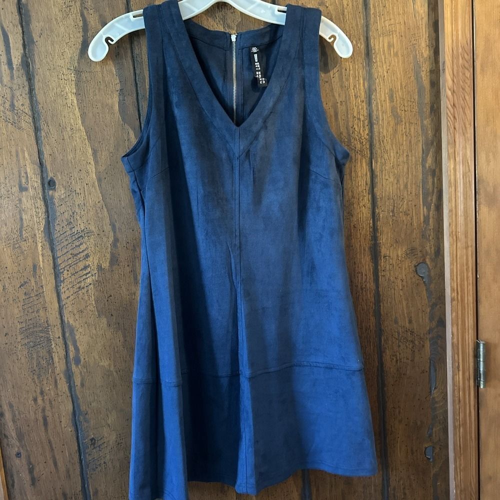 Womens DESIGN LAB for Lord‎ & Taylor Faux Suede Dress Size Medium